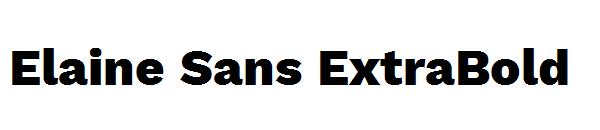 Elaine Sans ExtraBold字体