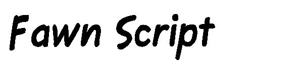 Fawn Script字体