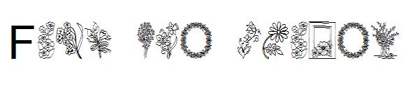 From the garden字体