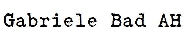 Gabriele Bad AH字体