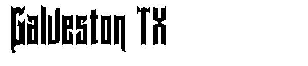Galveston TX字体