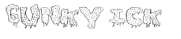 Gunky Ick字体