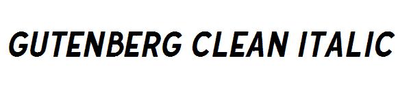 Gutenberg Clean Italic字体