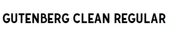 Gutenberg Clean Regular字体