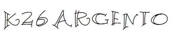 K26 Argento字体