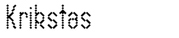 Krikstas字体