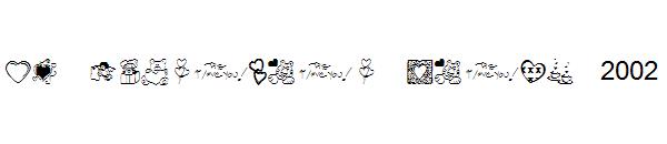 KR Valentine Dings 2002字体