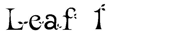Leaf 1字体