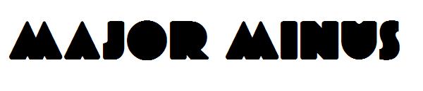 Major Minus字体