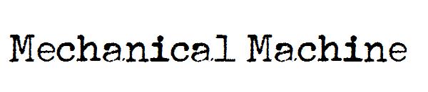 Mechanical Machine字体