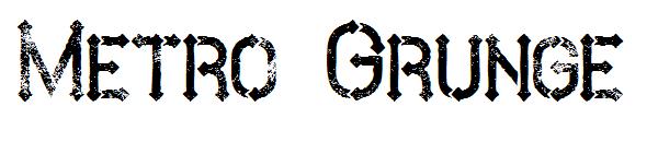 Metro Grunge字体