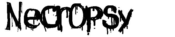 Necropsy字体
