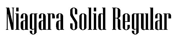 Niagara Solid Regular字体