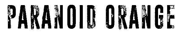 Paranoid Orange字体