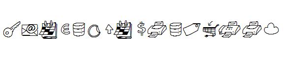 Peax Drawn Icons字体