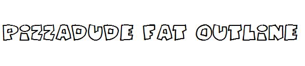 Pizzadude Fat Outline字体