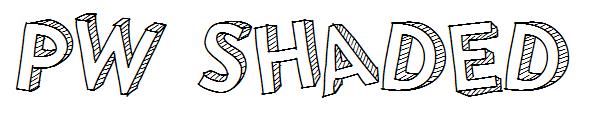 PW Shaded字体