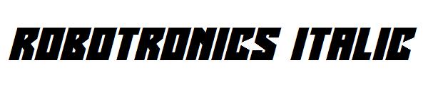 Robotronics Italic字体