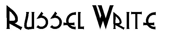 Russel Write字体