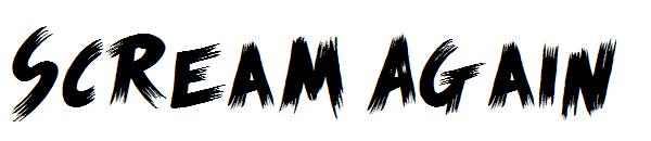 Scream Again字体