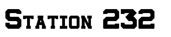 Station 232字体