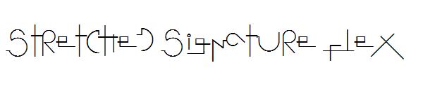Stretched Signature Flex字体