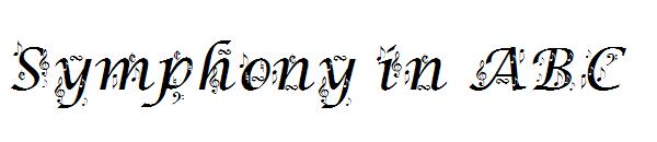 Symphony in ABC字体