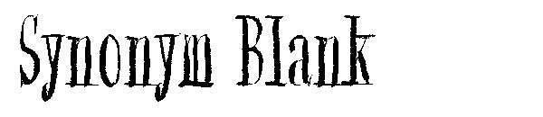 Synonym Blank字体