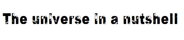 The universe in a nutshell字体
