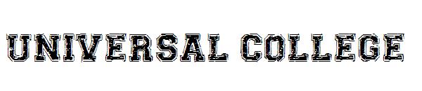 Universal College字体