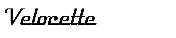 Velocette字体