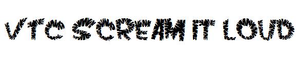 VTC Scream it Loud字体