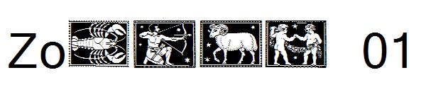 Zodiac 01字体