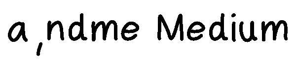 andme Medium字体
