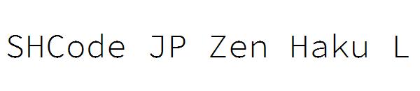 SHCode JP Zen Haku L字体