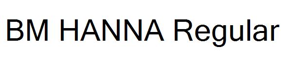 BM HANNA Regular字体