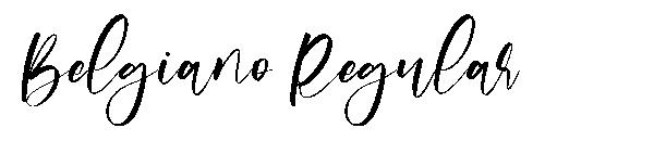 Belgiano Regular字体