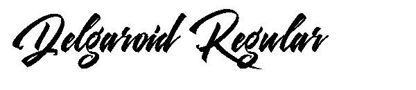Delgaroid Regular字体