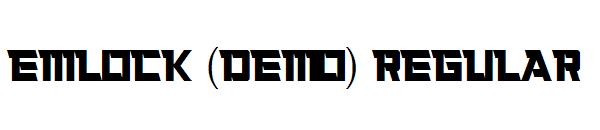 Emlock (Demo) Regular字体