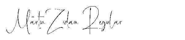 Martin Zidan Regular字体