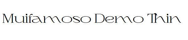 Muifamoso Demo Thin字体