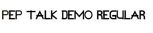 Pep Talk Demo Regular字体