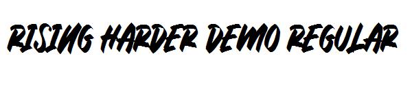 Rising Harder DEMO Regular字体