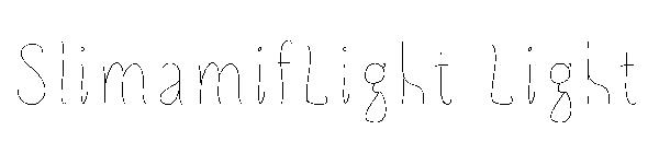 SlimamifLight Light字体