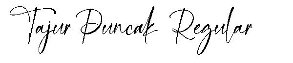 Tajur Puncak Regular字体