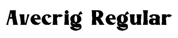 Avecrig Regular字体