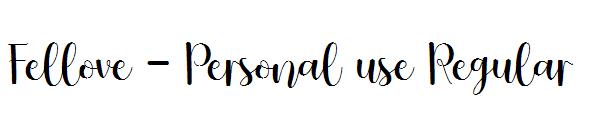 Fellove - Personal use Regular字体
