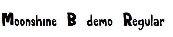 Moonshine B demo Regular字体