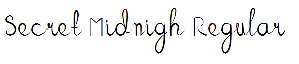 Secret Midnigh Regular字体