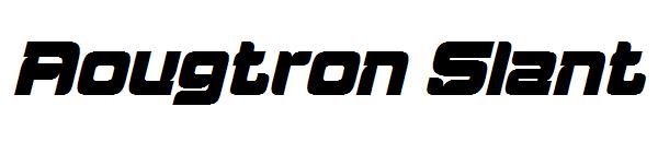 Aougtron Slant字体